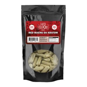 EARTH KRATOM 65CT CAPSULE RED MAENG DA