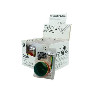 D&K ZINC AND ACRYLIC GRINDER WITH METAL HAND PIPE & SCREEN -BOX OF 12 SET (DK7049C)