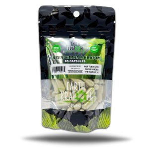 EARTH KRATOM 65CT CAPSULE GREEN VIETNAM