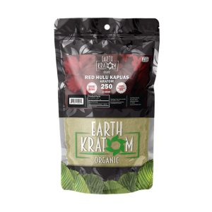 EARTH KRATOM 250GM POWDER RED HULU KAPUAS