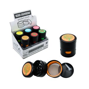 POCKET SIZED MULTICOLOR TREE DESIGNED ALUMNIUM FINISH 4 PART 50MM - BOX OF 12