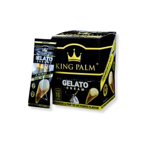KING PALM 2 MINI ROLLS (1GM EACH) SQUEEZE & POP GELATO CREAM 2CT PACK -BOX OF 20 POUCHES
