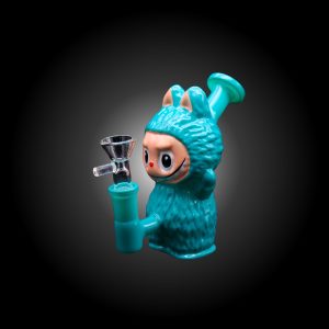 5'' FUZZY CRITTER LBUBU MINI WATER PIPE TIFFENY BLUE
