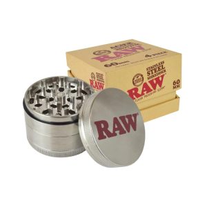 RAW STAINLESS STEEL SHREDDER GRINDER 4 PIECE 60MM PCS
