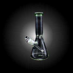 12'' CRYSTAL CLEAR CYLINDER GLASS BEAKER GREEN