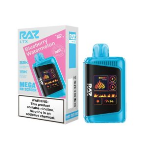 RAZ DISPOSABLE LTX25000PF BLUEBERRY WATERMELON -BOX OF 5 (15000PF BOOST MODE)