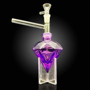 9'' DIAMOND WATER PIPE PURPLE