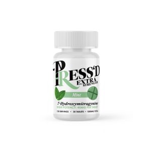 PRESSD EXTRA STRENGHT 7-HYDROXY TABLET (40MG PER TAB) TOTAL 1200MG MINT -30CT JAR