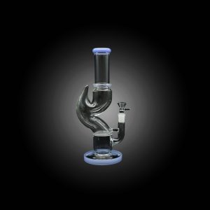 11'' HORN CYLINDER HONEY COMB WATERPIPE BLUE