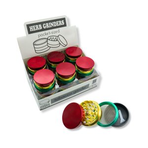 RASTA COLOR METAL GRINDER 4 PART 50MM - BOX OF 12