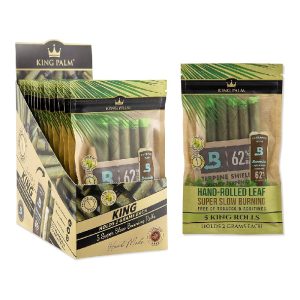 KING PALM 5 KING ROLLS (2GM EACH) 5CT POUCH - BOX OF 15 POUCHES