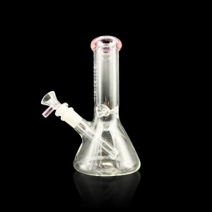 8'' INDIGO BEAKER PINCH COLOR & VERTICALLY STILTEDDOWN STEM PINK