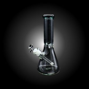 12'' CRYSTAL CLEAR CYLINDER GLASS BEAKER TEAL