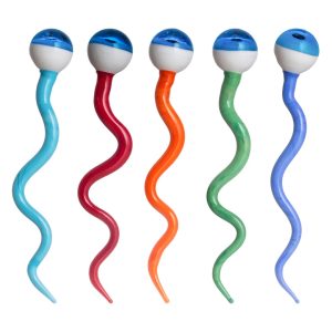 ALPHA SPERM DESIGN DABBER TOOLS MIXED COLOR 10CT JAR