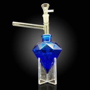 9'' DIAMOND WATER PIPE BLUE