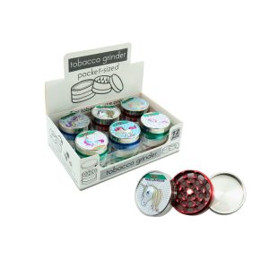 D&K UNICORN THEMED ON TOP WITH SILVER ACCENTS GRINDER 3 PART 48MM -BOX OF 12 PCS