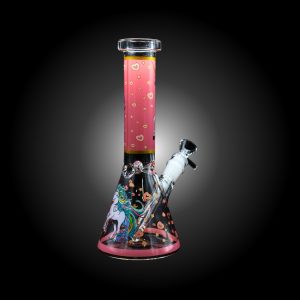 10'' UNICORN PRINTER BEAKER WATER PIPE -B
