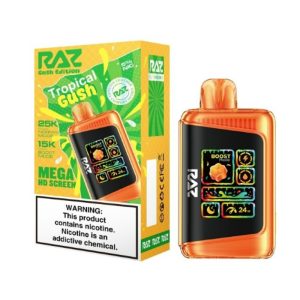 RAZ DISPOSABLE LTX25000PF TROPICAL GUSH -BOX OF 5 (15000PF BOOST MODE)-GUSH EDITION