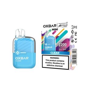 OXBAR ALPHAA WAVE MINI DISPOSABLE 2200PF CLEAR 5% -BOX OF 10
