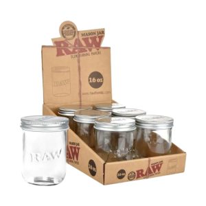 RAW MASON JAR 16OZ -6 JARS PER BOX