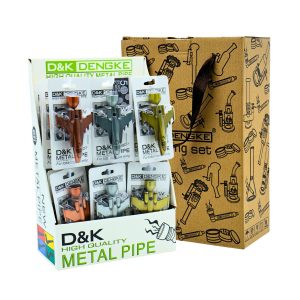 FIGHTER JET DESIGN ZINC ALLOY METAL PIPE  WITH SCREEN 24CT DISPLAY (DK8423AA)