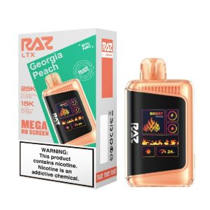 RAZ DISPOSABLE LTX25000PF GEORGIA PEACH -BOX OF 5 (15000PF BOOST MODE)