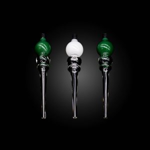 NECTAR COLLECTOR 5.9'' GLASS HONEY STRAW WITH LIGHT BULB DESIGN MIXED COLOR