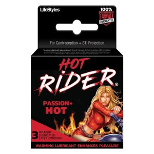 HOT RIDER CONDOMS (RED) 6PK