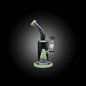 8.5'' SPIKED CONE NECK BENT WATER PIPE MILKY GREEN