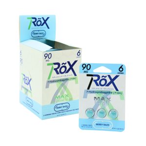 7ROX 7-HYDROXY TABLETS BERRY RAZZ (30MG PER TAB) 3CT PACK -BOX OF 10 PACK