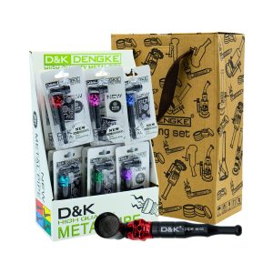 D&K SKULL HEAD ZINC ALLOY METAL PIPE WITH SCREEN -24CT DISPLAY (DK8515C)