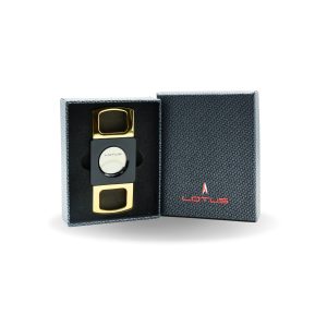LOTUS VERONA CIGAR CUTTER BLACK & GOLD