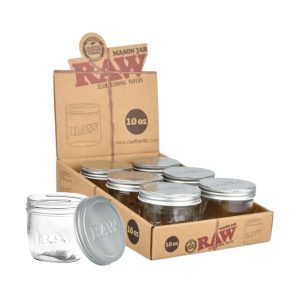 RAW MASON JAR 10OZ -6 JARS PER BOX