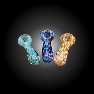 4'' NEON DOT HEAVY MIX COLORE HAND PIPE 10CT JAR