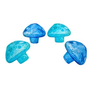 MUSHROOM DESIGN GLOW CARB CAP MIXED COLOR 10CT JAR