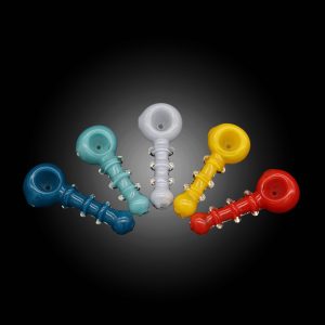 3'' FRIT MULTI RIM MAX COLOR HAND PIPE 20CT JAR