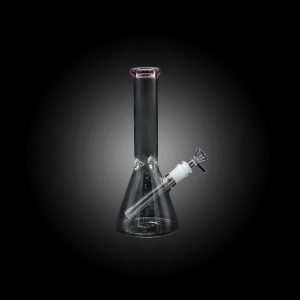 12'' CRYSTAL CLEAR BEAKER WATER PIPE PINK