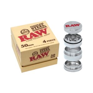RAW STAINLESS STEEL SHREDDER GRINDER 4 PIECE 50MM PCS