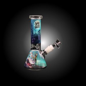 8'' X-MINI THE BAD GUYS PRINTED BEAKER WATER PIPE -F