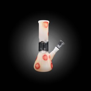 8'' PERCULATOR WATER PIPE RED -A