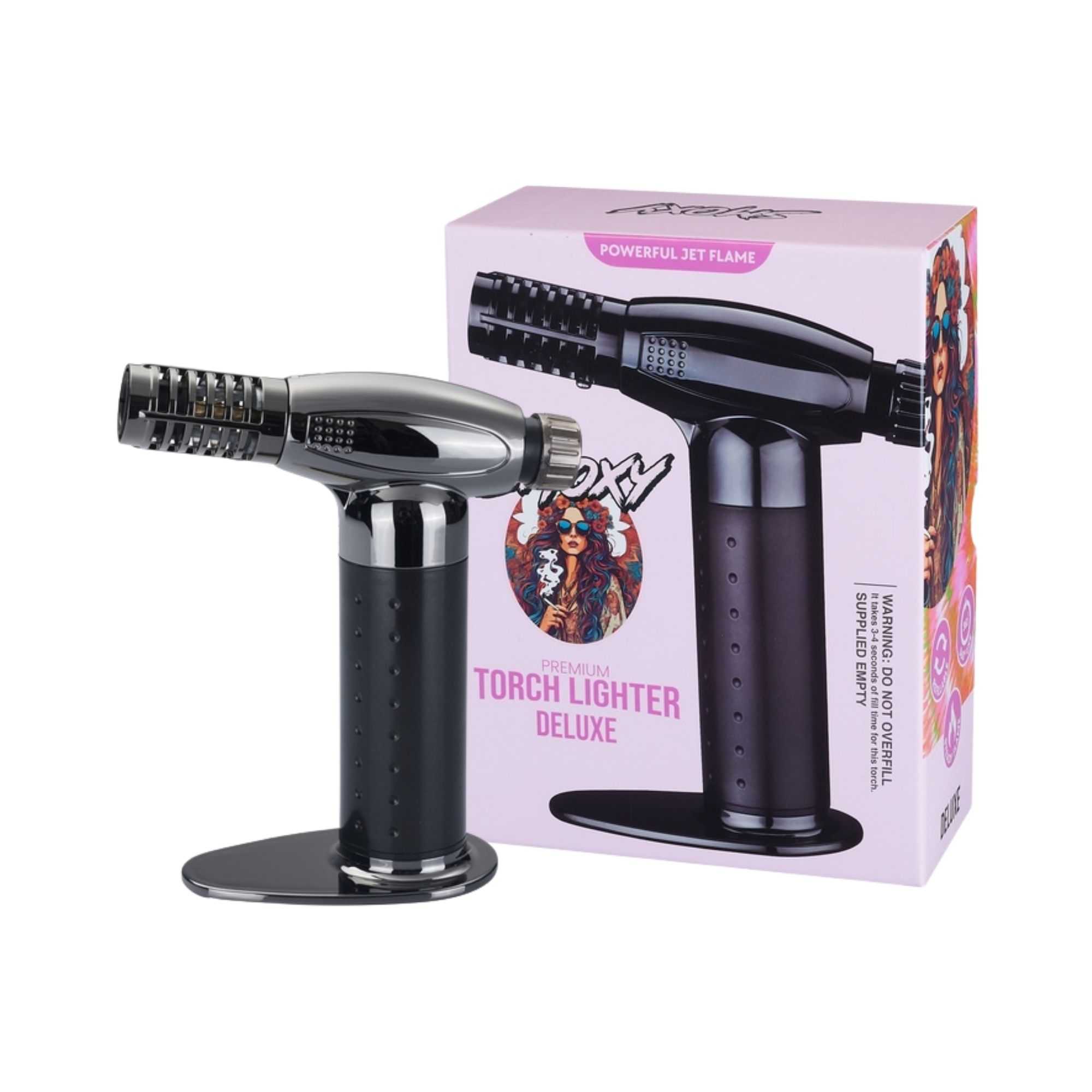 SMOXY GIRL TORCH LIGHTER DELUXE BLACK (SG201) - Empire Smoke Distributors