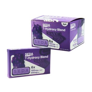 SEDA BARS 7-HYDROXY TABLET 100MG PER TAB 600MG TOTAL GRAPE CRUSH 6CT PACK -BOX OF 6 PACK
