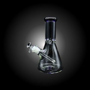 10'' CRYSTAL COLOR RING CLEAR BEAKER WATER PIPE BLUE