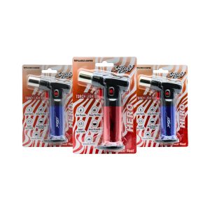 SMOXY TORCH LIGHTER HERO MIXED COLOR WINDPROOF -BOX OF 6 (ST204D)