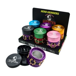 HIPSTER ROYAL DESIGN METAL GRINDER 4 PART 62MM -BOX OF 6