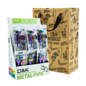 D&K 80MM BOLT TECH PIPE COMBINES FUNCTIONALITY WITH A SLEEK RAINBOW - 24CT DISPLAY (DK8205BA)