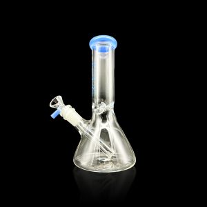 8'' INDIGO BEAKER PINCH COLOR & VERTICALLY STILTED DS MILK BLUE