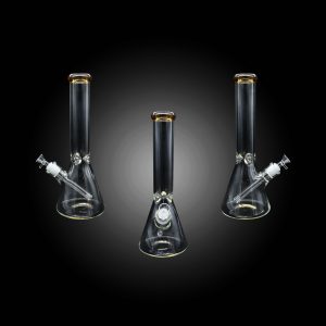 14” TINTED ON TOP CLEAR BEAKER WATER PIPES