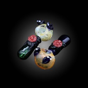 4.5'' BEE AND FLOWER TUBE HAND PIPE MIXED COLOR 7CT JAR