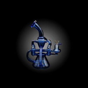 ALPHA 10'' MEGA RECYCLER SHOWERHEAD WATERPIPE BLUE